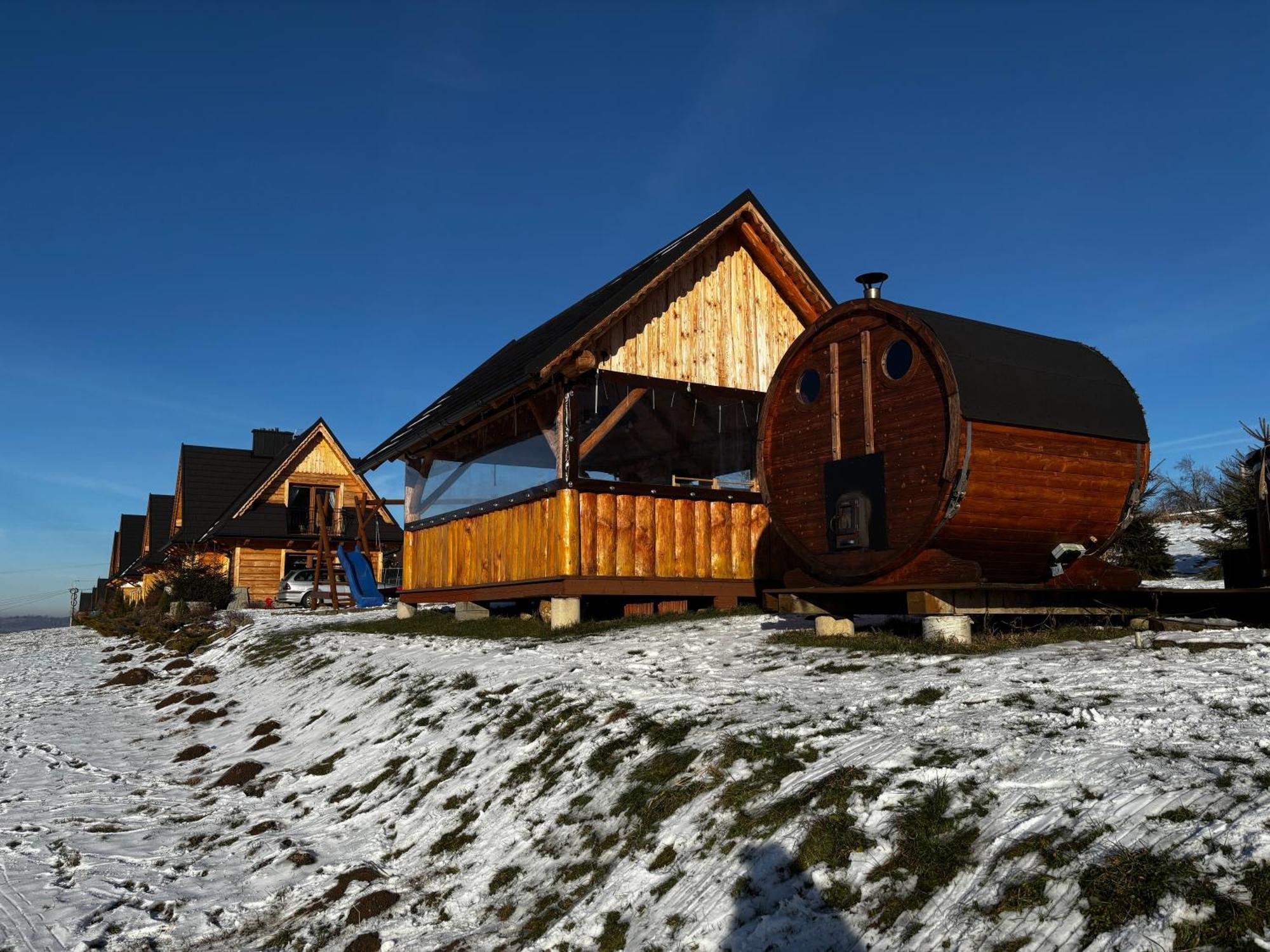 Witowianskie Domki Z Kominkiem, Jacuzzi I Sauna Dzianisz Экстерьер фото