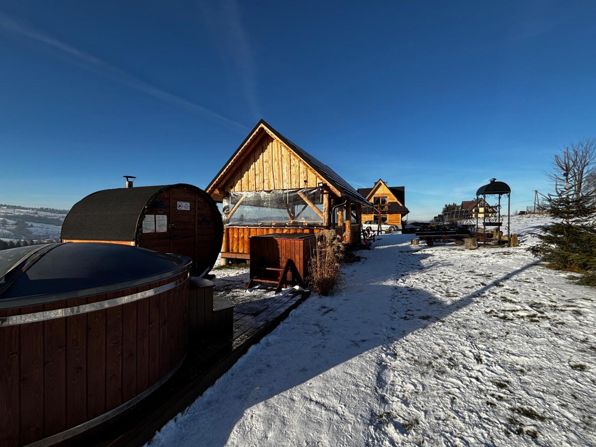Witowianskie Domki Z Kominkiem, Jacuzzi I Sauna Dzianisz Экстерьер фото