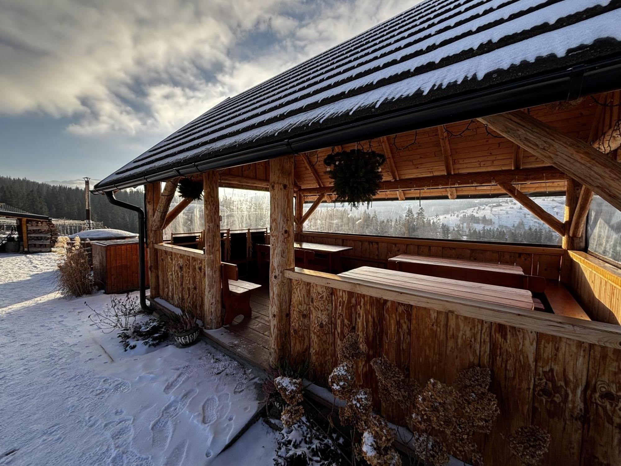 Witowianskie Domki Z Kominkiem, Jacuzzi I Sauna Dzianisz Экстерьер фото